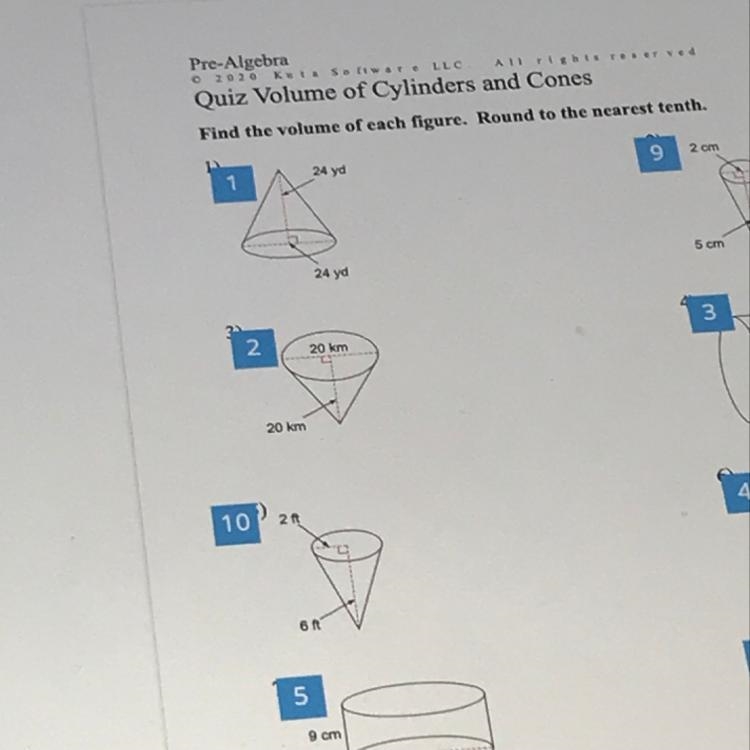 Find the volume of each figure round to the near tenth only number 2 pls it’s 20 points-example-1