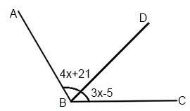 Find ∠ABD if ∠ABC = 121° in the given figure.-example-1