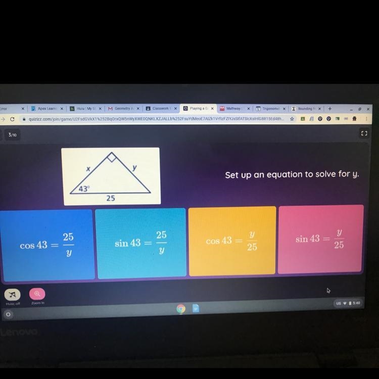 Set up an equation to solve for y-example-1