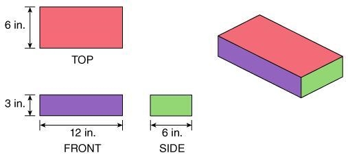 What is the surface area of the rectangular prism? 252 in2 144 in2 126 in2 72 in2 Thanks-example-1