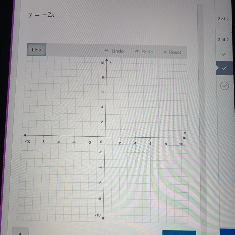 Y = -2x Please help-example-1