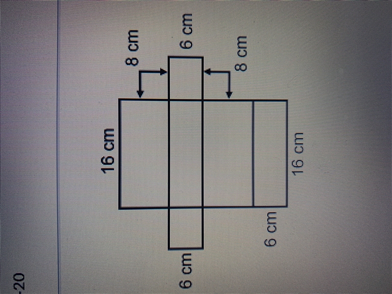 the figure is the net for a rectangular prism. what is the surface area of the rectangular-example-1