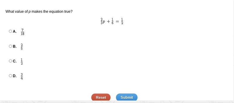 What value of p makes the equation true?-example-1