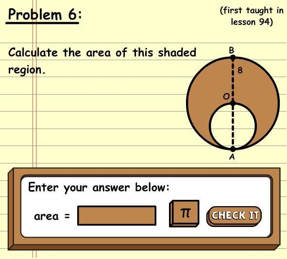 Calculate the area of the shaded region-example-1