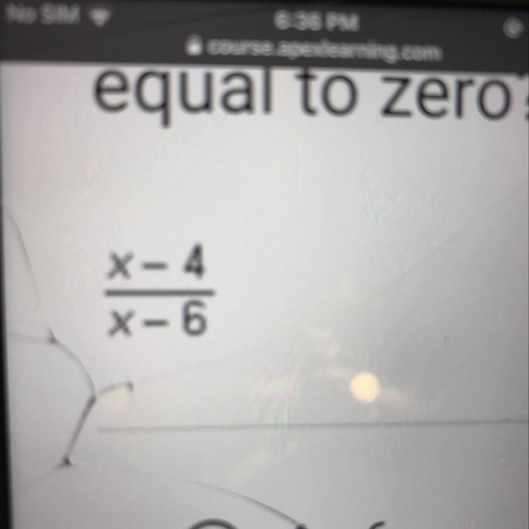 For what value of x is the rational expression below equal to zero?-example-1