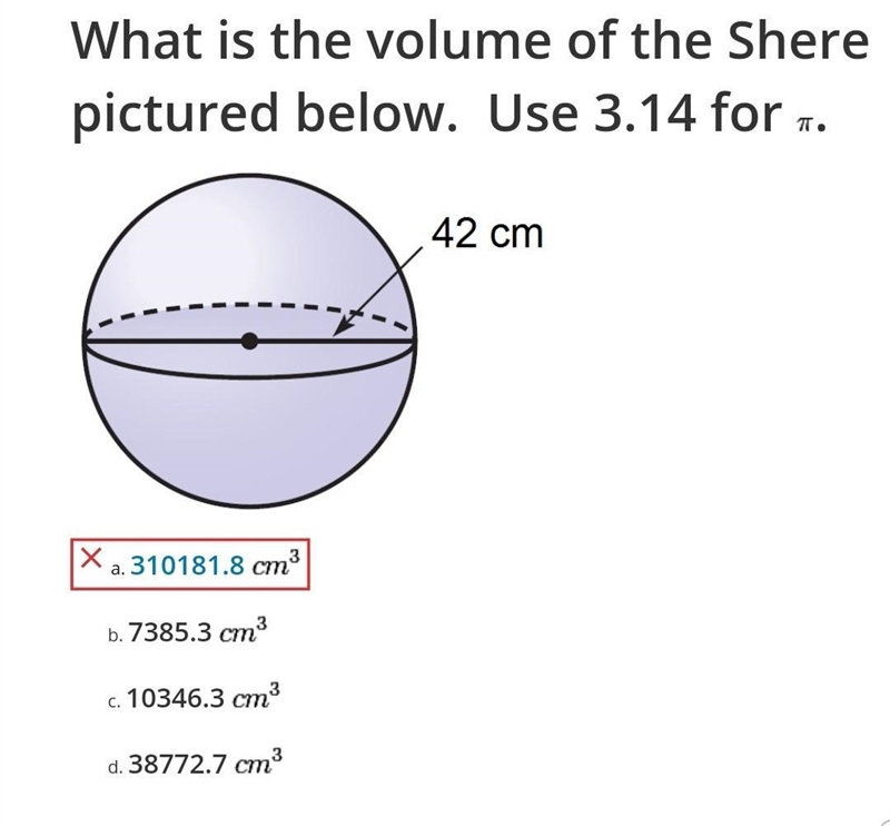 What is volume of sphere​-example-1