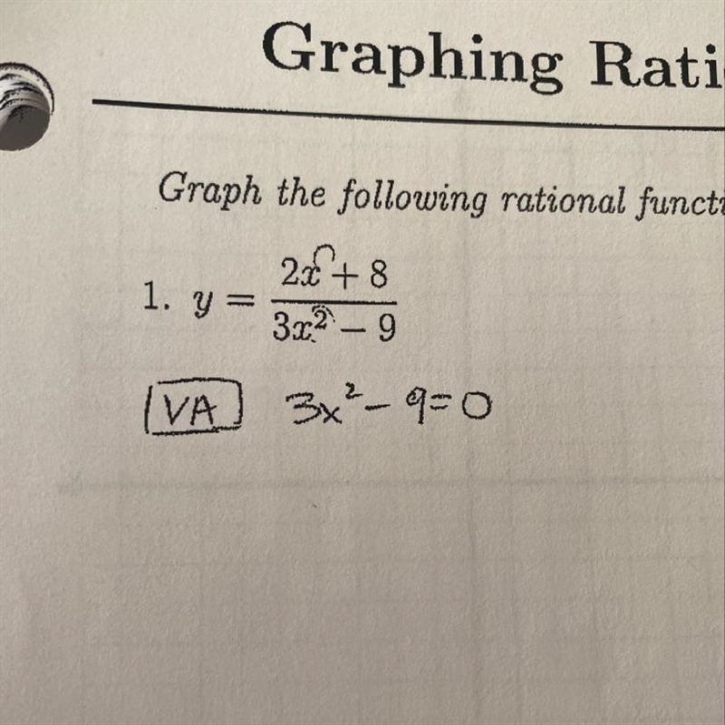 Graph the following rational functions-example-1