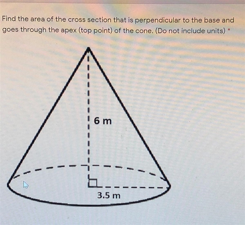 Please check out! Find the area of the cross section that is parallel to the base-example-1