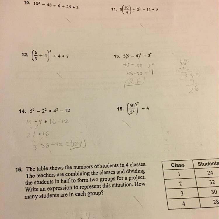 Can someone help me with number 10, 11, 12, 15, and 16 I don’t understand them thanks-example-1