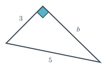 Can someone help me find the length of b of the unknown side in this triangle? Thanks-example-1