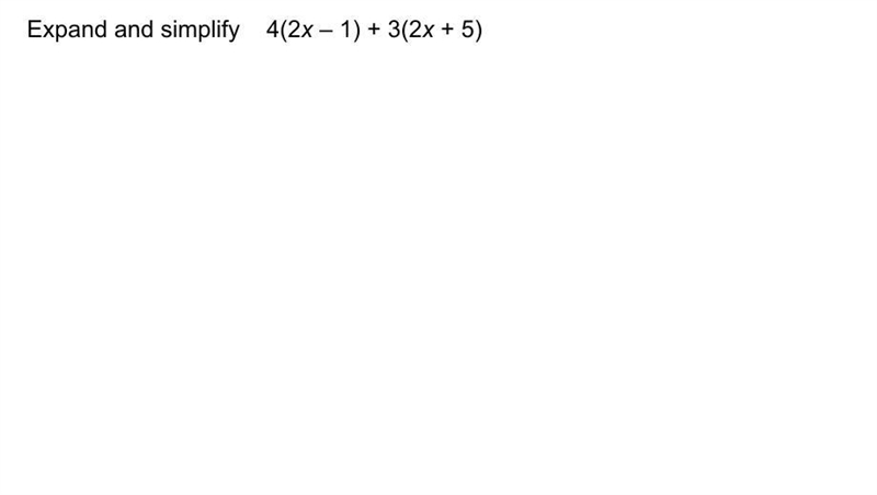 Please help, Easy maths. Expand and simplify-example-1