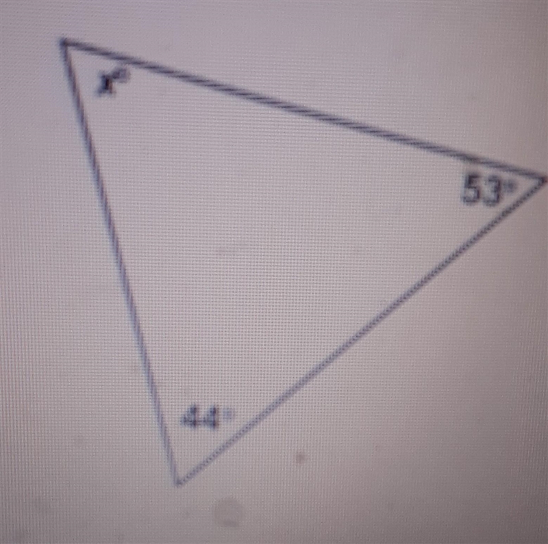 What is the measure of angle x? need help asap ​-example-1