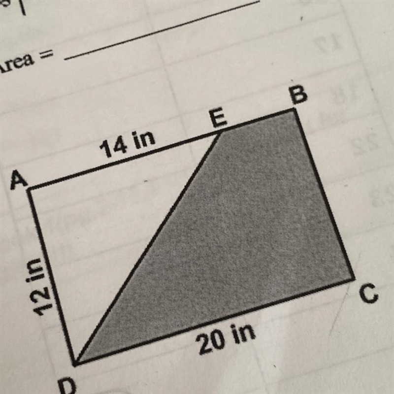 Find the area of EBCD using (a) and (b).-example-1