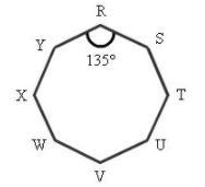 PLEASE HELP ASAP! The polygon below is regular octagon. What is the sum of the measures-example-1