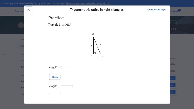 This is for trigonometric ratios in right triangles.-example-1