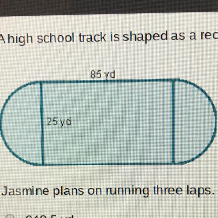 A high school track is shaped as a rectangle with a half circle on either side. Jasmine-example-1