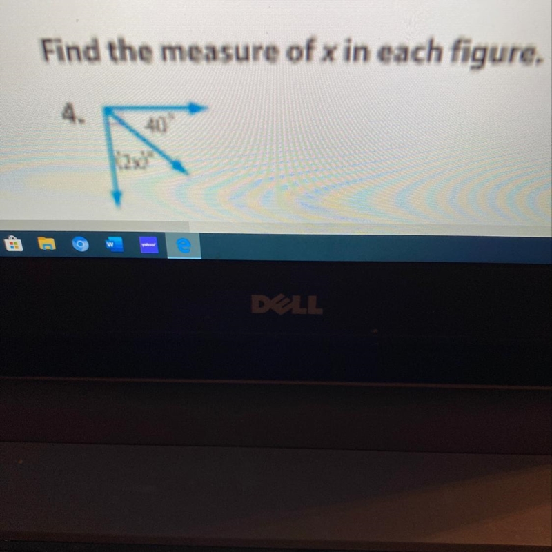 Find the measure of x in each figure.-example-1