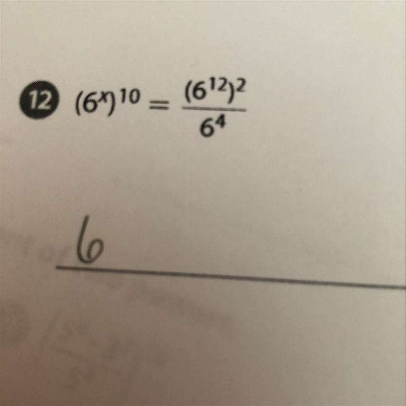 Explain how you solved for x to in problem 12.-example-1