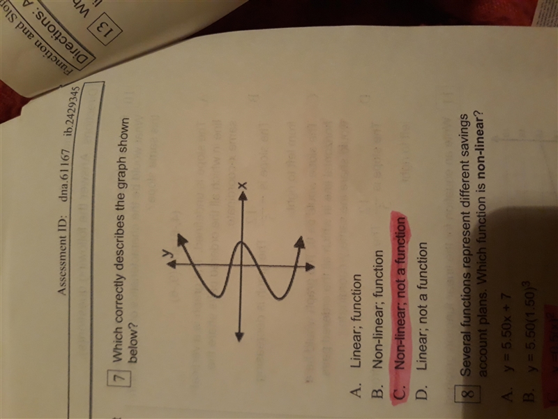 Which correctly describes the graph shown below-example-1