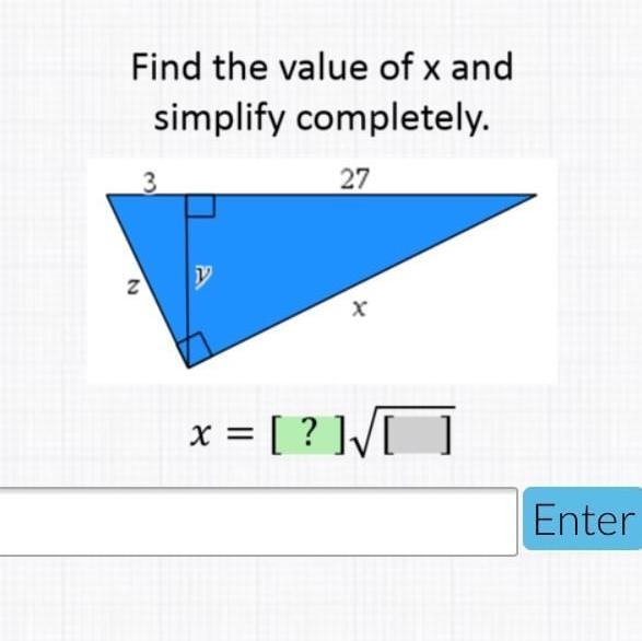 Find the value of x and simplify completely. Just answer needed , not explanation-example-1