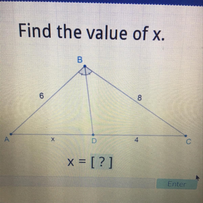 Find the value of x. x =-example-1