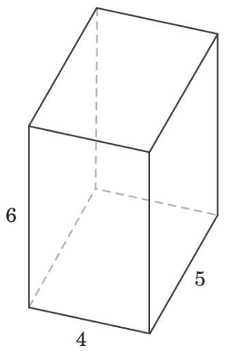 ​What is the volume, in cubic units, of the ​rectangular box shown below?-example-1