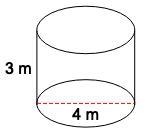 Find the volume of the following figure. 9pi m3 5pi m3 48pi m3 12pi m3-example-1