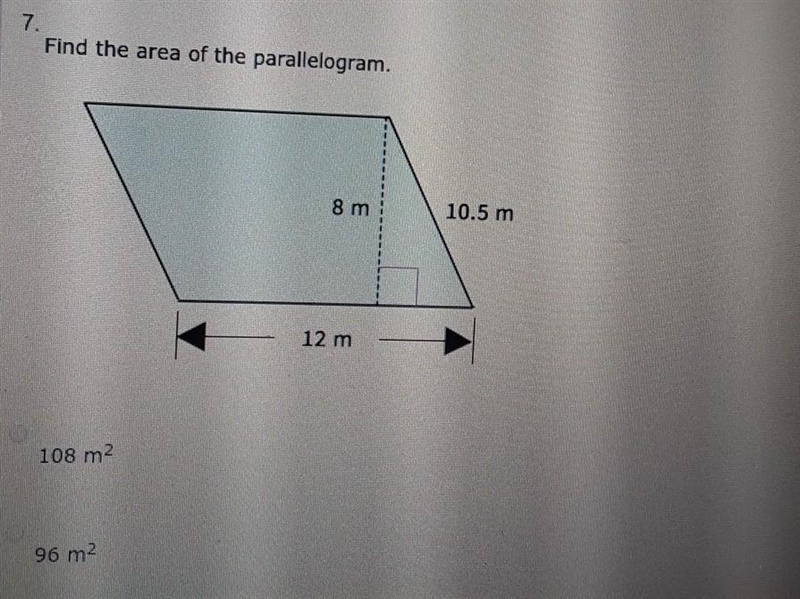 Find the area of the parallelogram​-example-1