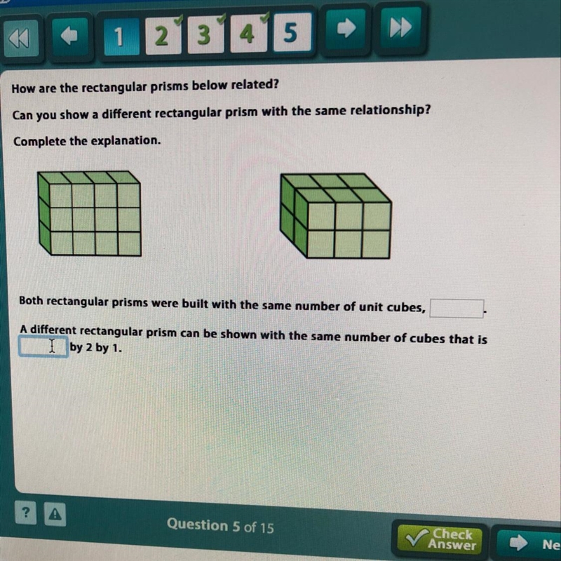 How are the rectangular prisms related below? Can you show a different rectangular-example-1