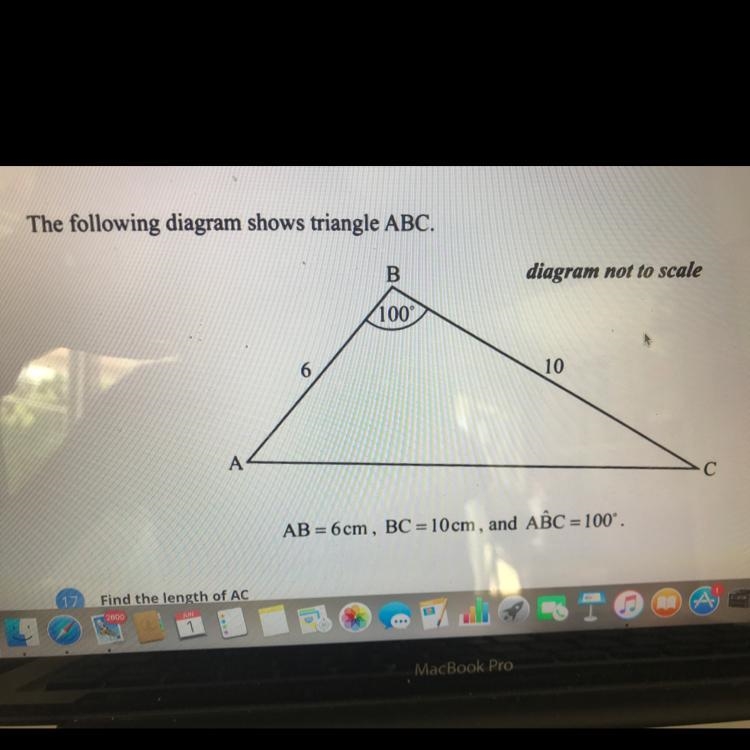 Help find length of ac n explain please thanks-example-1