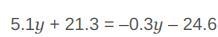 Can someone please help me on this find the value of y-example-1