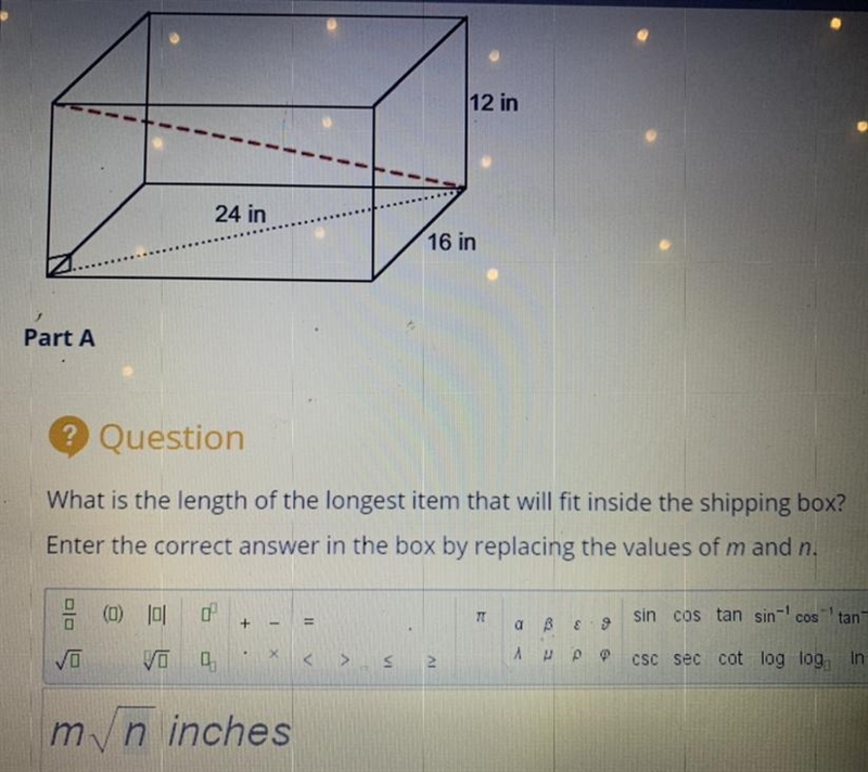 What is the length of the longest item that will fit inside the shipping box-example-1