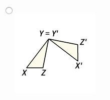 PLEASE HELP ASAP!!!!!!! Identify the image of ∆XYZ for a composition of a 150° rotation-example-3