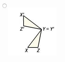 PLEASE HELP ASAP!!!!!!! Identify the image of ∆XYZ for a composition of a 150° rotation-example-4