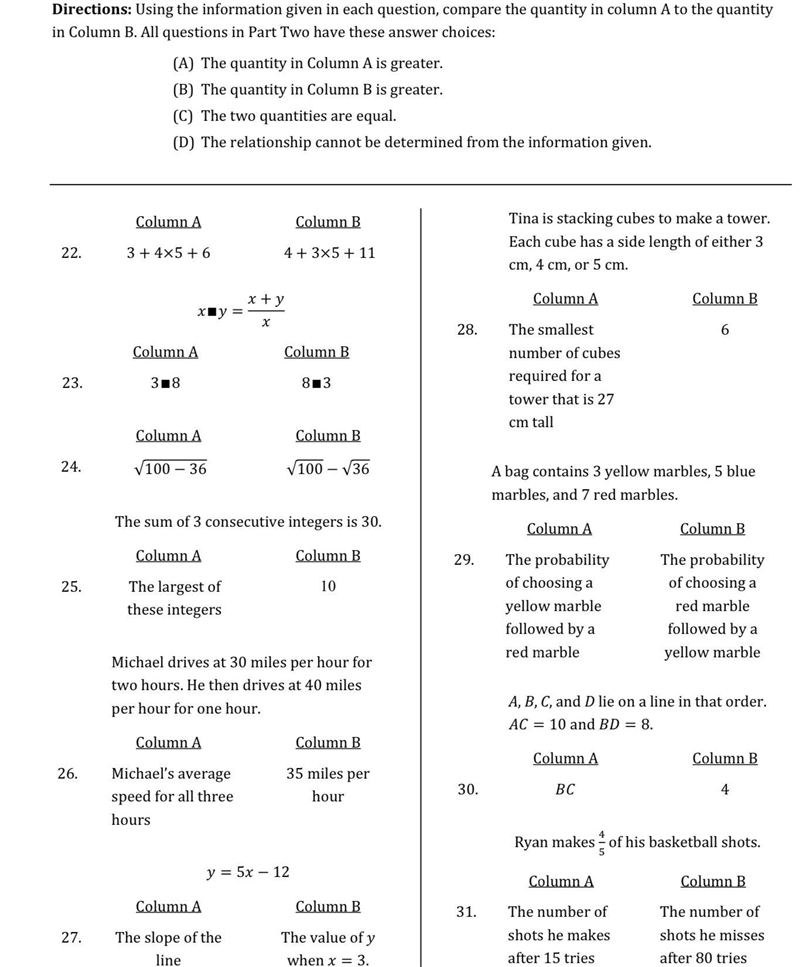 Help please! Quantitative comparison.-example-1