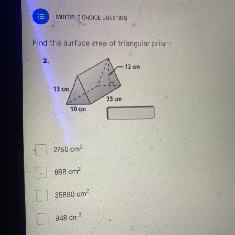 Find the surface area of this triangular prism:-example-1