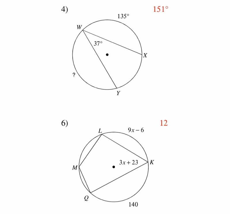 Can anyone help me !!!! with the explanation on how to find the measure of the arc-example-1