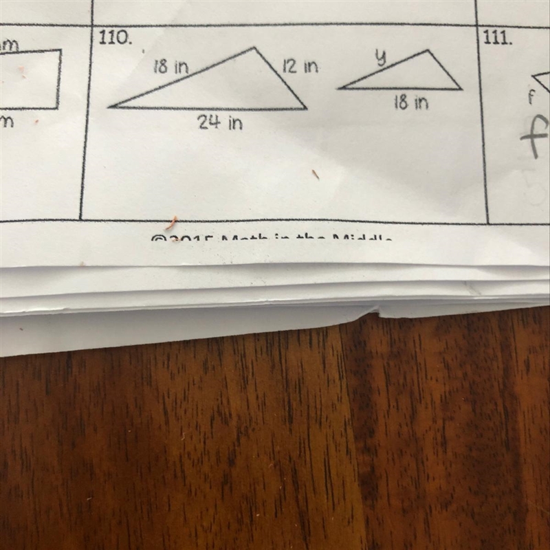 Assume each pair of figures is similar. Find the missing side length Pls explain I-example-1