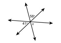 *100 POINTS* What is the measure of angle x? Enter your answer in the box.-example-1