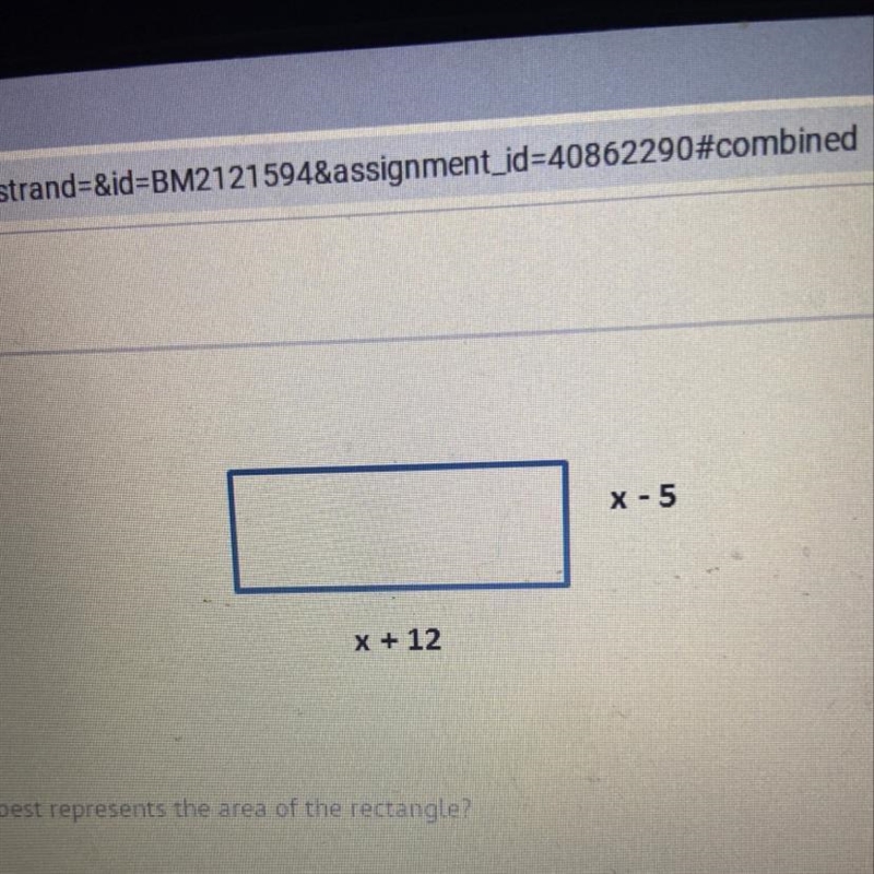 Which expressions best represents the area of the rectangle-example-1