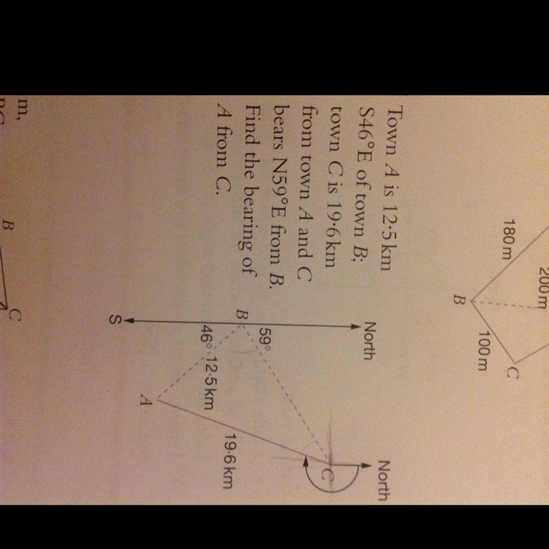 If you're good at bearings pls help meeeeee Pls show full working out ty-example-1