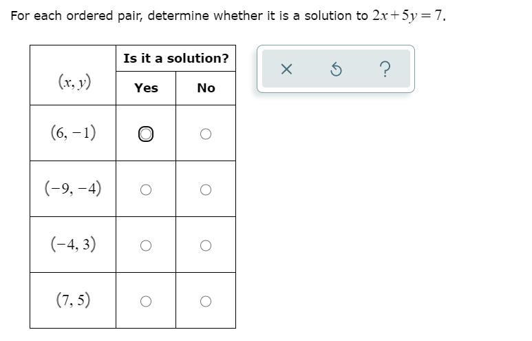 Can someone please say which ones and yes and which ones are no ?-example-1