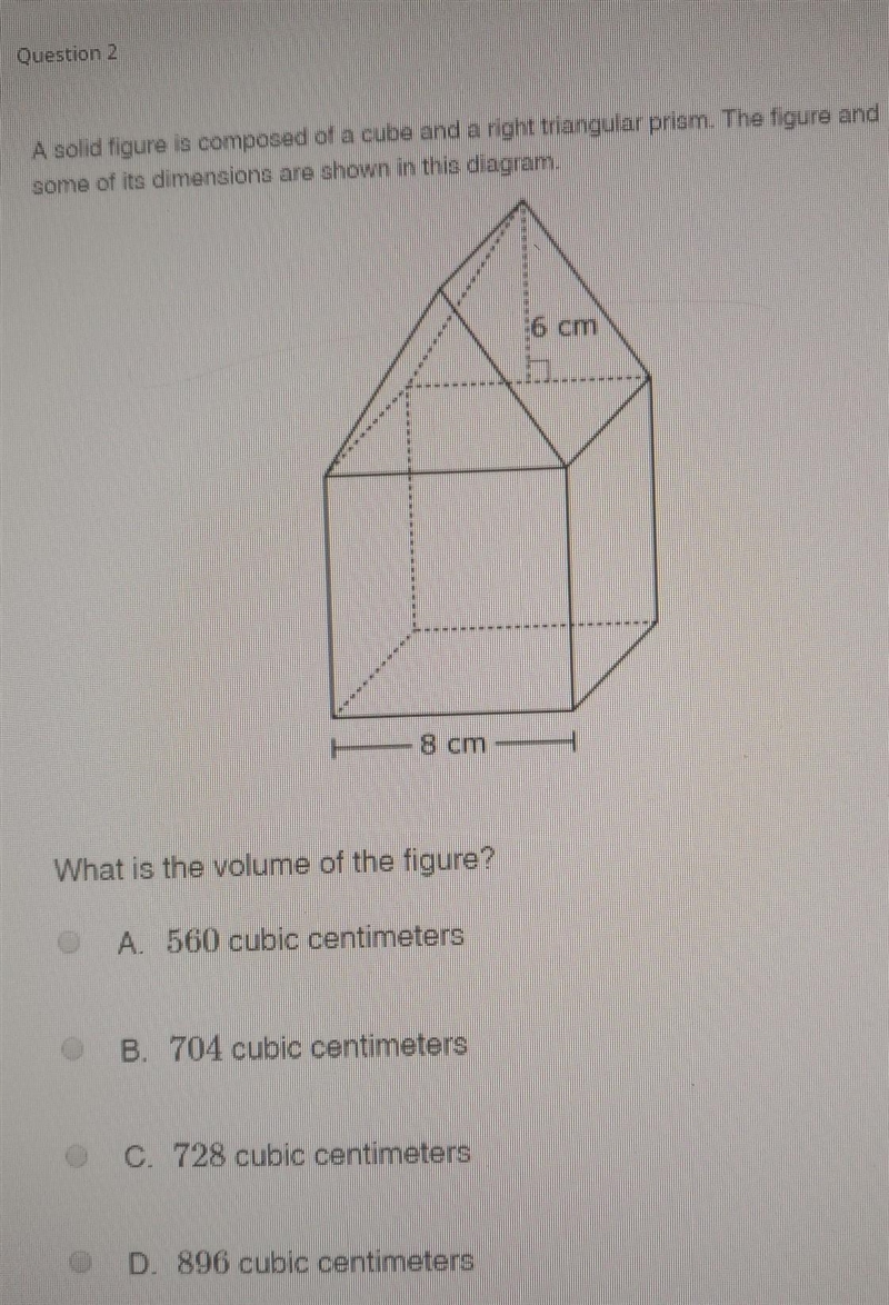 What is the volume of the figure? ​-example-1