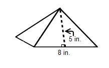 PLZ HELP IM ON THE CLOCK HERE What is the total surface area of the square pyramid-example-1