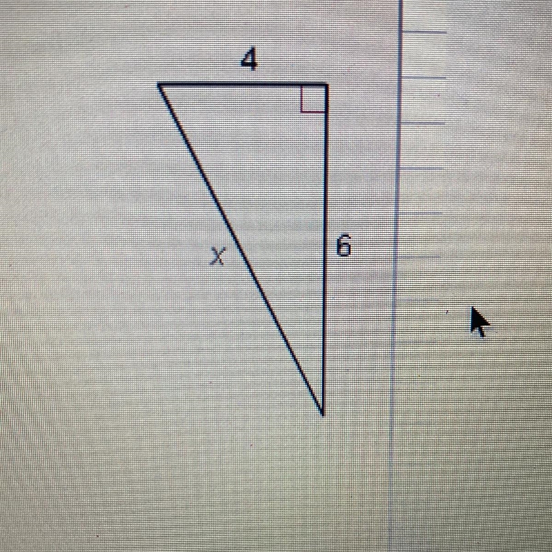 What is the value of x? Leave your answer in simplest radical form.-example-1