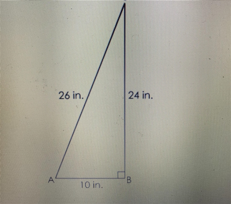 Triangle ABC is shown. What is tan (A) ?-example-1