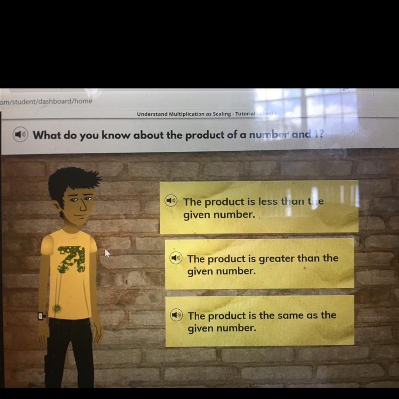 What do you know about the product of a number and 1-example-1