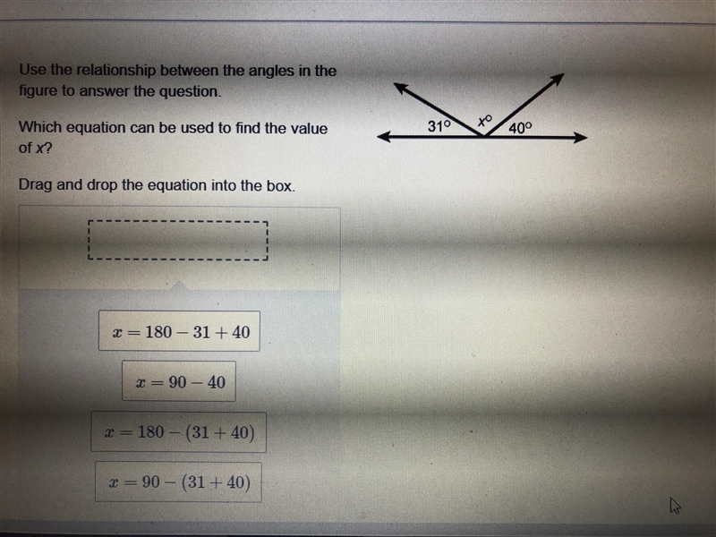 PLZ HELP MEEEEEEE Use the relationship between the angles in the figure to answer-example-1