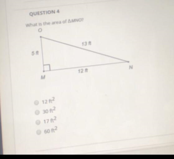 What is the area of triangle MNO?-example-1