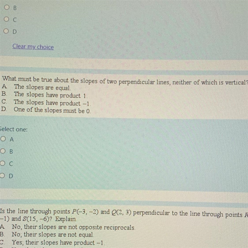 Perpendicular lines. A, B, C or D.-example-1